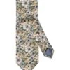 ETON Floral Silk Tie - Green -Butler Loftet Butik Floral Silk Tie Green Eton