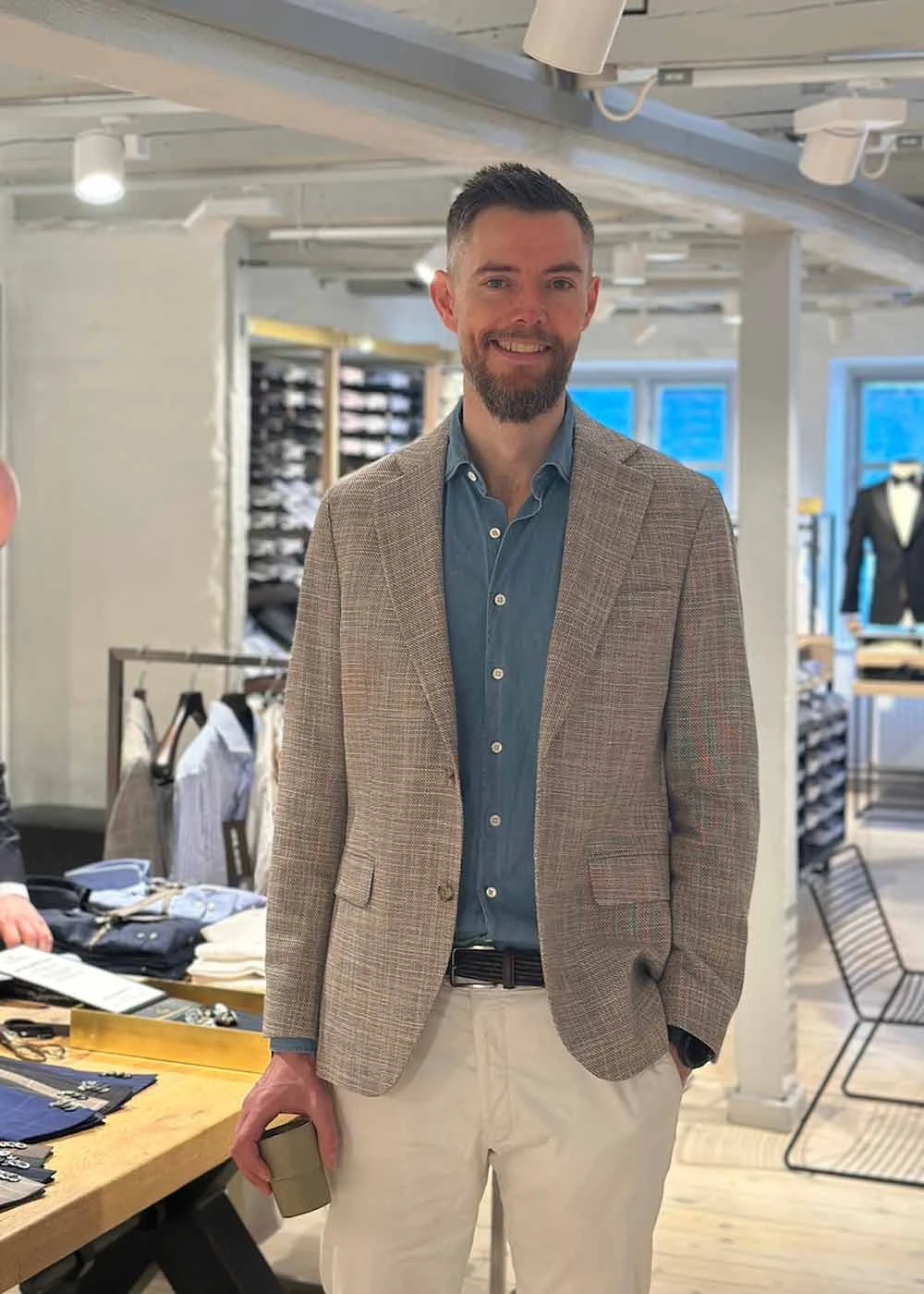 Oscar Jacobson Fogerty Blazer - Almond Beige 4 Oscar Jacobson Fogerty Blazer - Almond Beige - Billede 2