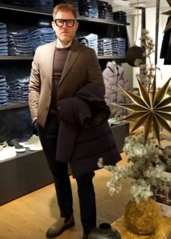 Oscar Jacobson Fogerty Blazer - Husk Brown -Butler Loftet Butik Fogerty Blazer Husk Brown Oscar Jacobson 2