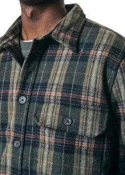 Woodbird Gloxen Check Shirt - Army Green 7 Woodbird Gloxen Check Shirt - Army Green -Butler Loftet Butik Gloxen Check Shirt Army Green Woodbird 3