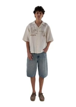 Goose Cotton Linen Lyocell Shirt - Beige 9 Goose Cotton Linen Lyocell Shirt - Beige -Butler Loftet Butik Goose Cotton Linen Lyocell Shirt Beige Goodies Sportive 4