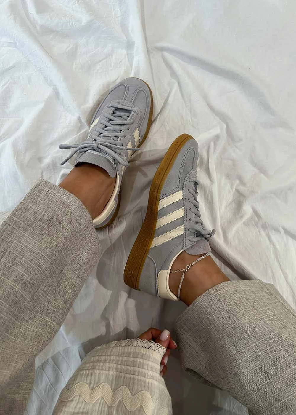 Adidas Originals HANDBALL SPEZIAL - Grey Two / Cream White / Cloud White 4 Adidas Originals HANDBALL SPEZIAL - Grey Two / Cream White / Cloud White - Billede 2