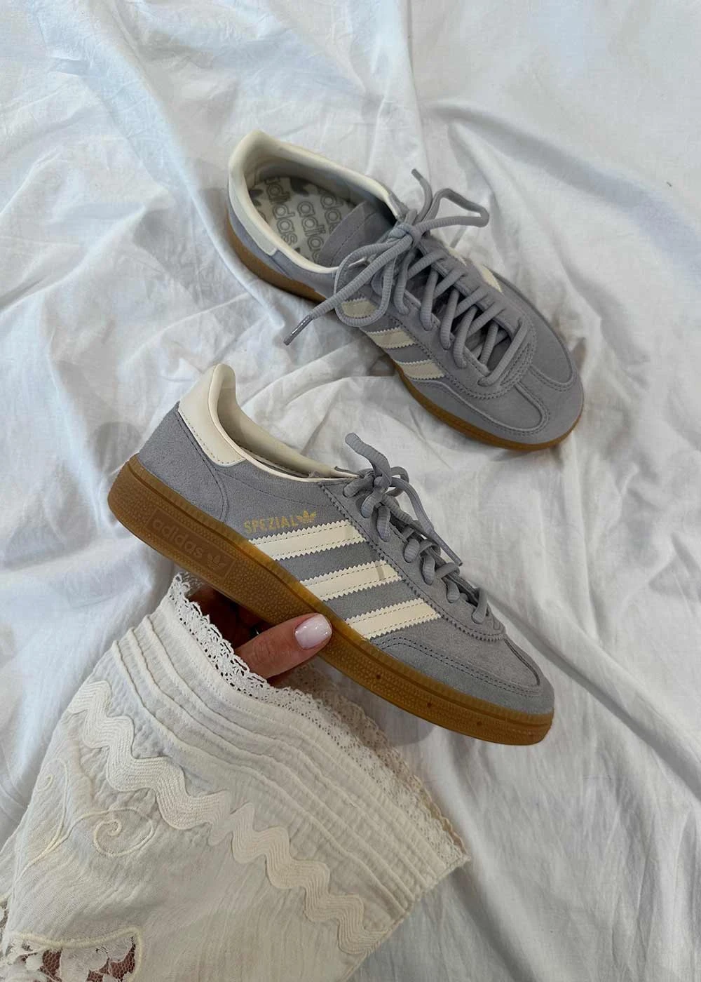 Adidas Originals HANDBALL SPEZIAL - Grey Two / Cream White / Cloud White 6 Adidas Originals HANDBALL SPEZIAL - Grey Two / Cream White / Cloud White - Billede 4