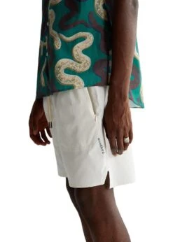 Woodbird Haiden Tech Shorts - Off White -Butler Loftet Butik Haiden Tech Shorts Off White Woodbird 4