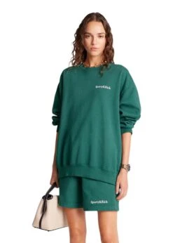 Health Is Wealth Crewneck - Alpine -Butler Loftet Butik Health Is Wealth Crewneck Alpine Sporty Rich 3