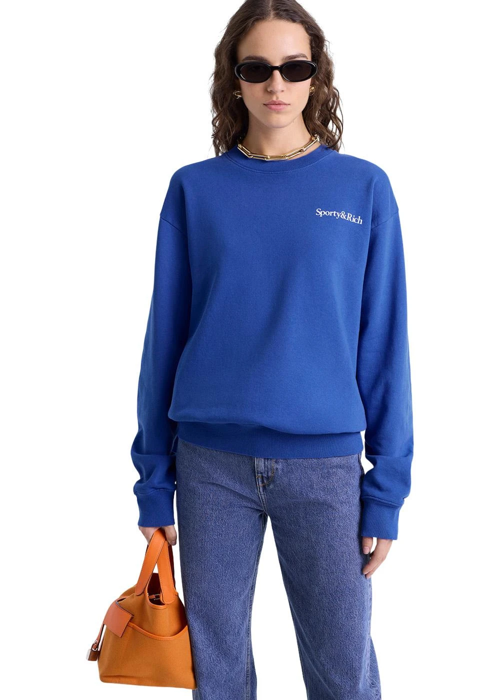 Health Is Wealth Crewneck - Paris Blue 6 Health Is Wealth Crewneck - Paris Blue - Billede 4