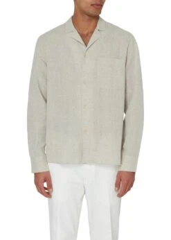 Oscar Jacobson Helios Reg Shirt - Shell Beige -Butler Loftet Butik Helios Reg Shirt Shell Beige Oscar Jacobson 3