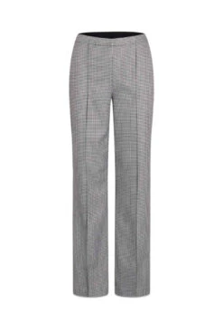 Mads Nørgaard Houndstooth Tech Pirla Pants - Black/Snowwhite
