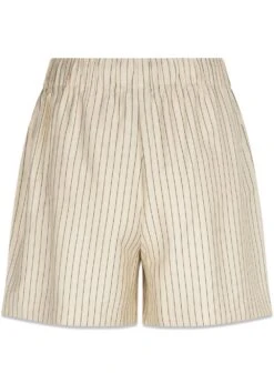 Modström IsabelMD Shorts - Summer Sand Pinstripe -Butler Loftet Butik IsabelMD shorts Summer Sand Pinstripe Modstrom 4