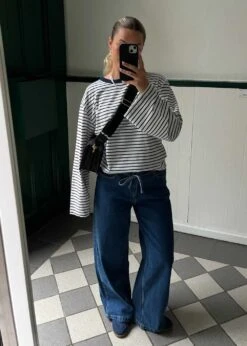 Modström IsoldeMD Solid Pants - Distressed Blue 13 Modström IsoldeMD Solid Pants - Distressed Blue -Butler Loftet Butik IsoldeMD solid pants Distressed Blue Modstrom 5