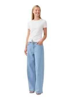 Modström IsoldeMD Solid Pants - Light Blue Wash -Butler Loftet Butik IsoldeMD solid pants Light Blue Wash Modstrom 3