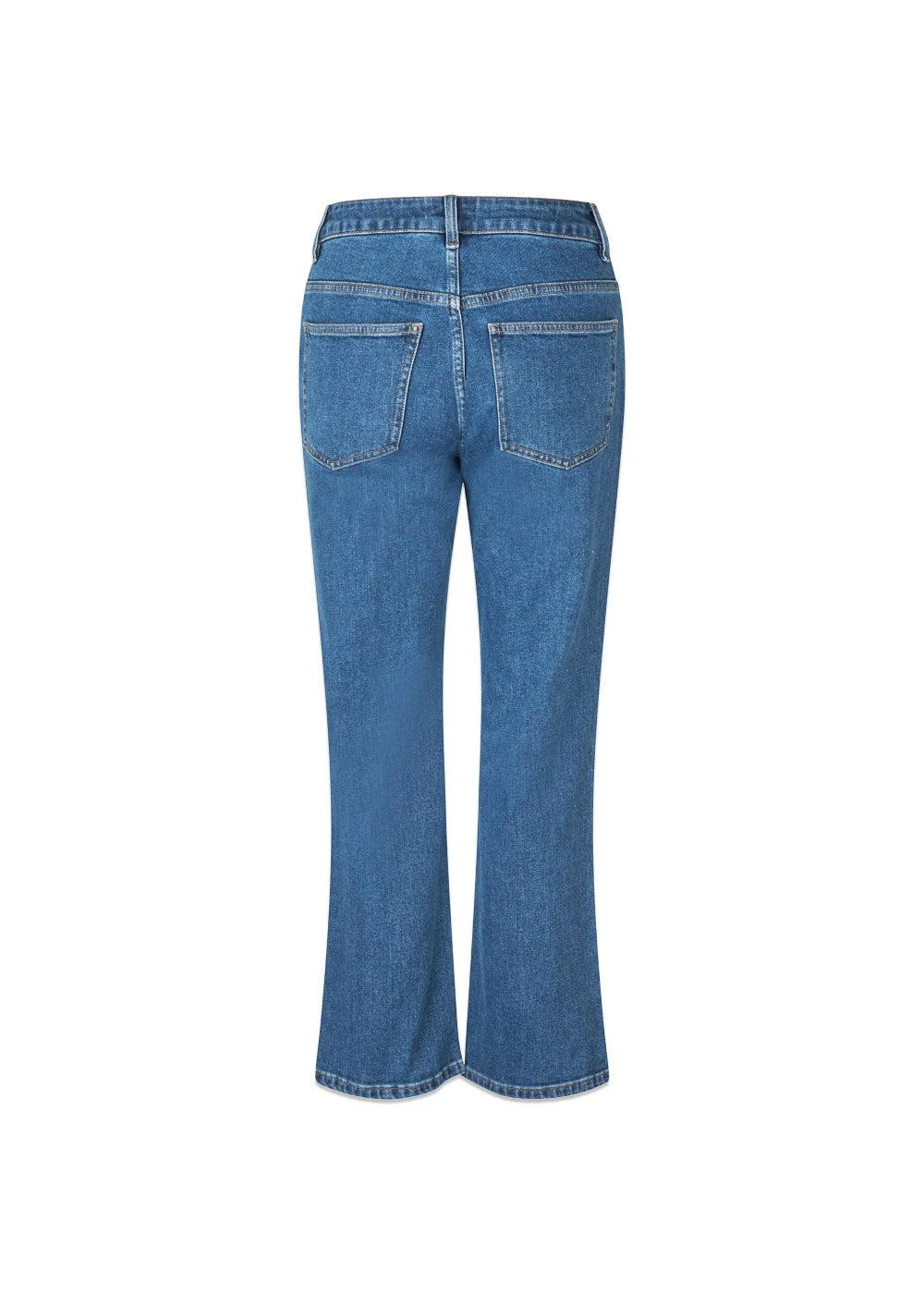 Modström Isoldemd Solid Cropped Jeans - Distressed Blue 4 Modström Isoldemd Solid Cropped Jeans - Distressed Blue - Billede 2