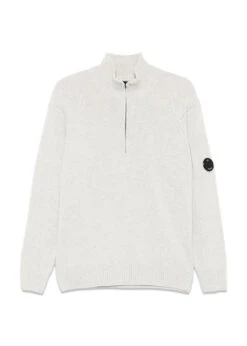 C.P. Company KINTWEAR HALF ZIP - Grey