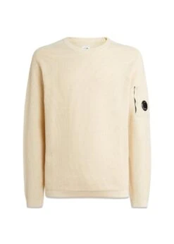 C.P. Company KNITWEAR - CREW NECK - Gauze White