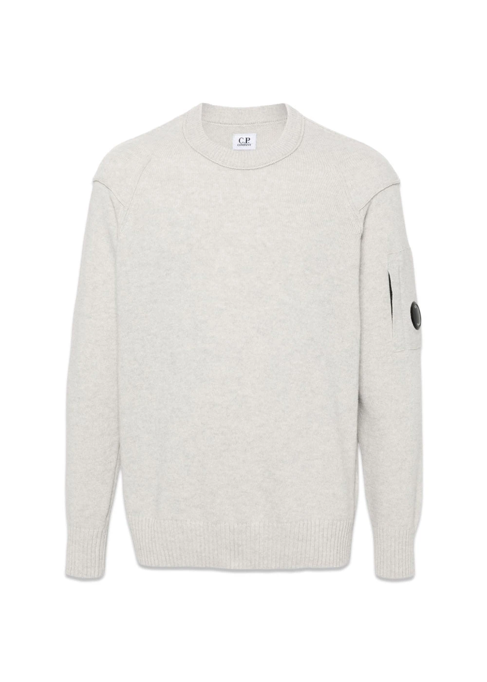 C.P. Company KNITWEAR CREW NECK - Grey Melange 3 C.P. Company KNITWEAR CREW NECK - Grey Melange