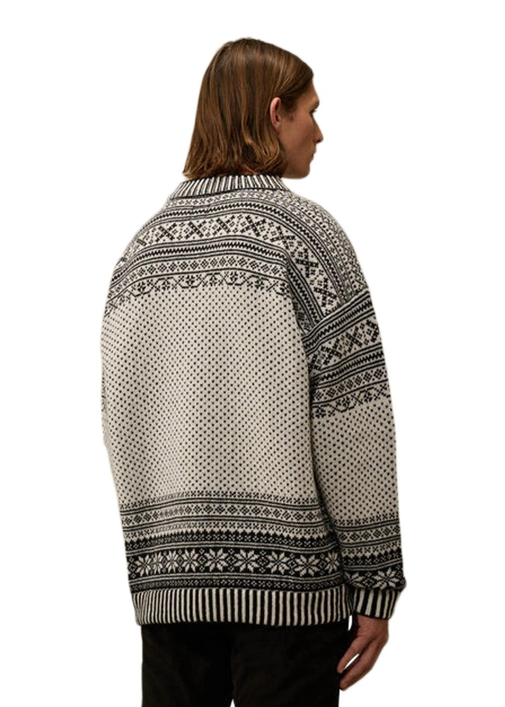 C.P. Company KNITWEAR CREW NECK LOGO LAMBSWOOL - White / Black 7 C.P. Company KNITWEAR CREW NECK LOGO LAMBSWOOL - White / Black - Billede 5