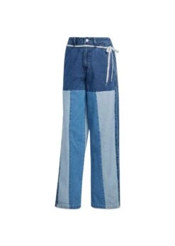 Adidas Originals KSENIASCHNAIDER PATCHWORK JEANS - Indigo Denim / Medium Blue Denim / Light Denim