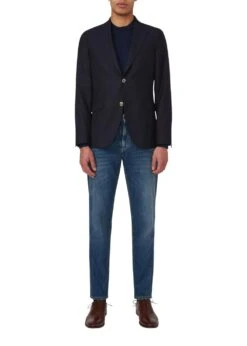 Oscar Jacobson Karl Trousers - Denim Blue 9 Oscar Jacobson Karl Trousers - Denim Blue -Butler Loftet Butik Karl Trousers Denim Blue Oscar Jacobson 3