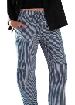Neo Noir Kelly Stripe Pants - Blue -Butler Loftet Butik Kelly Stripe Pants Blue Neo Noir 3