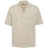 Oscar Jacobson Konrad Reg Shirt S-S - Almond Beige