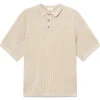 Foret LOCH POLO KNIT - Oat