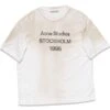 Acne Studios LOGO T-SHIRT - RELAXED FIT - Dusty White
