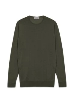 JOHN SMEDLEY LUNDY PULLOVER CN LS - Highland Green
