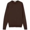 JOHN SMEDLEY LUNDY PULLOVER CN LS - Truffle