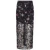 Lace Midi Skirt - Black -Butler Loftet Butik Lace Midi Skirt Black Rotate 49743a0a