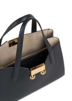 Marni Leather Trunkaroo Tote Handbag - Black -Butler Loftet Butik Leather Trunkaroo Tote Handbag Black Marni 4