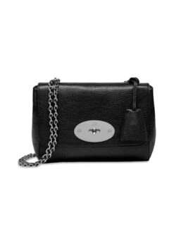 Mulberry Lily Glossy Goat - Black-Silver Toned