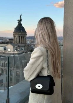 Mulberry Lily Glossy Goat - Black-Silver Toned -Butler Loftet Butik Lily Glossy Goat Black Silver Toned Mulberry 3 8a9bae6c