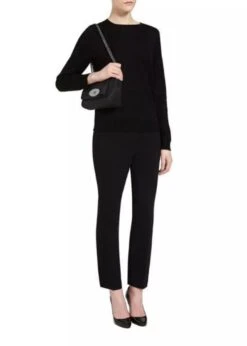 Mulberry Lily Glossy Goat - Black-Silver Toned -Butler Loftet Butik Lily Glossy Goat Black Silver Toned Mulberry 4