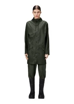 Rains Long Jacket W3 - Green -Butler Loftet Butik Long Jacket W3 Green Rains 2