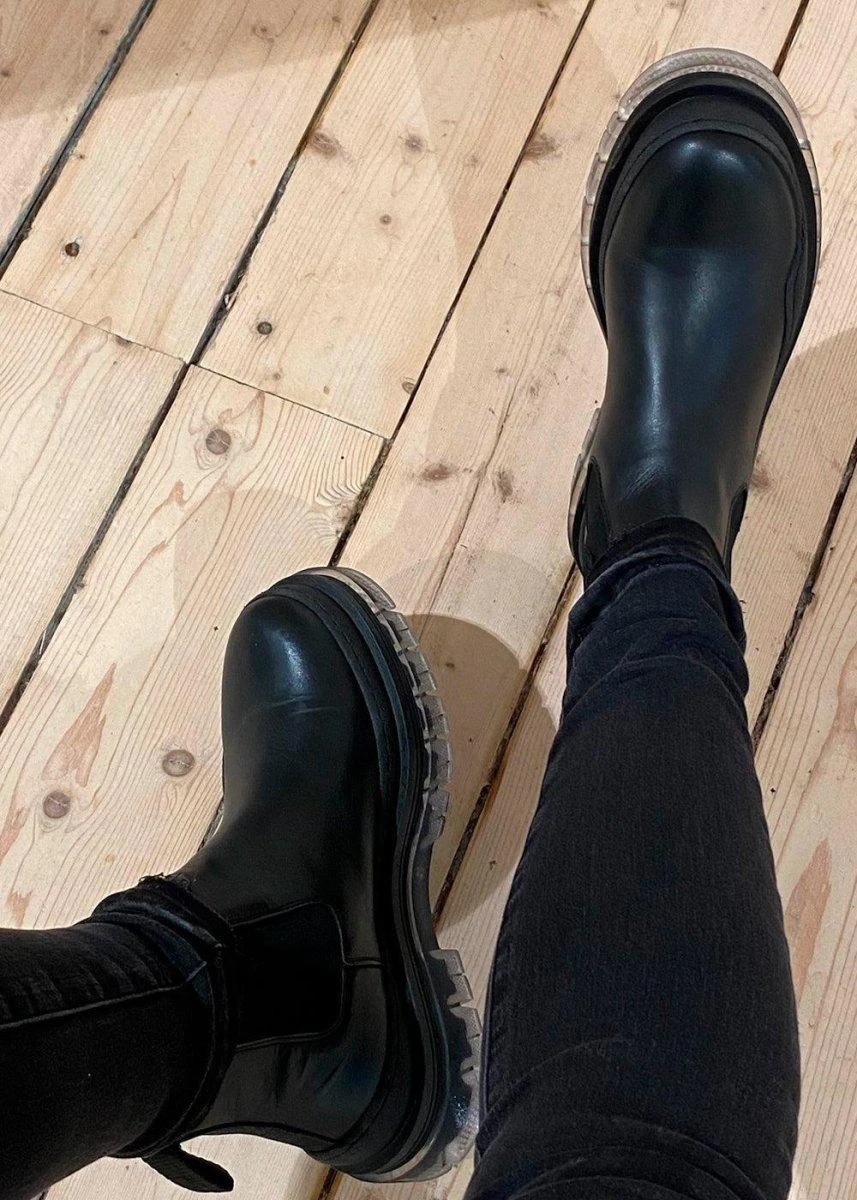 Lucido Transparent Chelsea - Black 4 Lucido Transparent Chelsea - Black - Billede 2