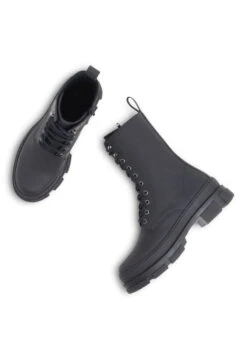Lucy Boot - Black Rubberised L - Black -Butler Loftet Butik Lucy Boot Black Rubberised L Black Garment Project 5
