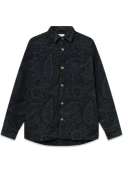 Foret MAP JACQUARD SHIRT - Dark Grey