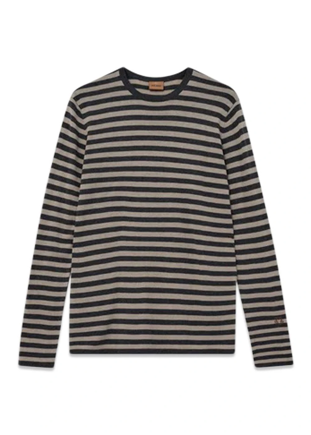MMGAdam Soft Stripe Knit - Charcoal Melange Stripe 3 MMGAdam Soft Stripe Knit - Charcoal Melange Stripe