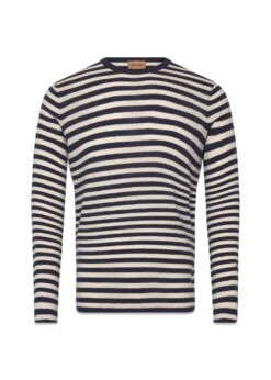 MMGAdam Soft Stripe Knit - Indigo Blue Stripe