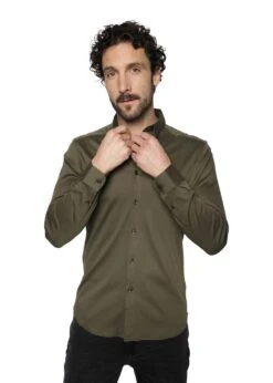 MMGMarco Crunch Jersey Shirt - Army 7 MMGMarco Crunch Jersey Shirt - Army -Butler Loftet Butik MMGMarco Crunch Jersey Shirt Army Mos Mosh Gallery 3