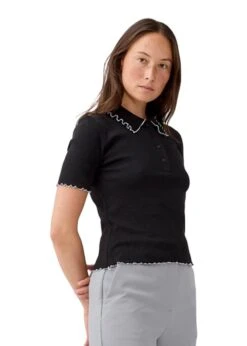 Modström MagdaloneMD Polo - Black 7 Modström MagdaloneMD Polo - Black -Butler Loftet Butik MagdaloneMD polo Black Modstrom 3