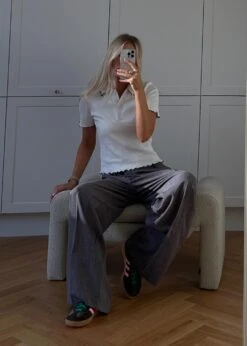 Modström MalouMD Pants - Taupe Melange -Butler Loftet Butik MalouMD pants Taupe Melange Modstrom 4