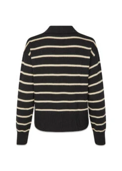 Modström MalvaMD Stripe Polo - Black Summersand Stripe 8 Modström MalvaMD Stripe Polo - Black Summersand Stripe -Butler Loftet Butik MalvaMD stripe polo Black Summersand Stripe Modstrom 3