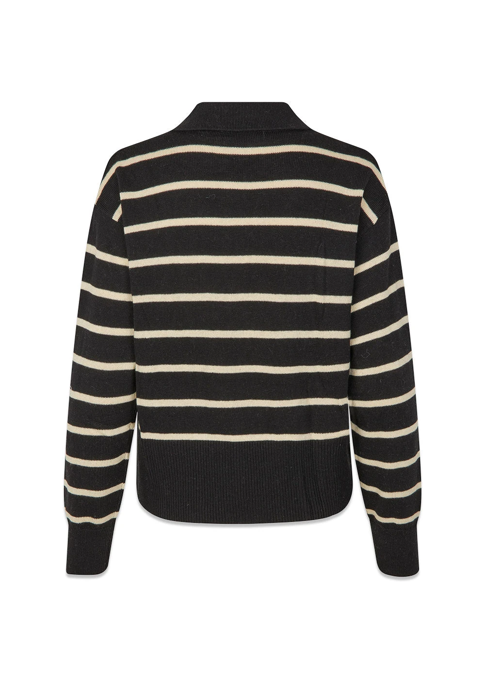 Modström MalvaMD Stripe Polo - Black Summersand Stripe 5 Modström MalvaMD Stripe Polo - Black Summersand Stripe - Billede 3