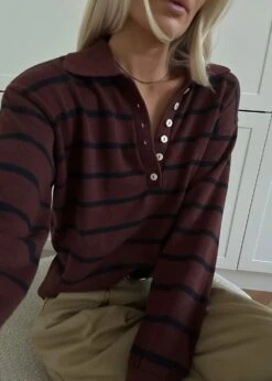 Modström Malvamd Stripe Polo - Andorra Navy Stripe 9 Modström Malvamd Stripe Polo - Andorra Navy Stripe -Butler Loftet Butik Malvamd stripe polo Andorra Navy Stripe Modstrom 4