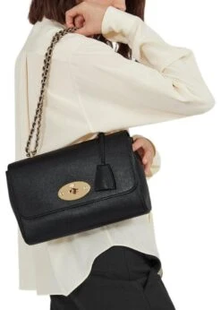 Mulberry Medium Lily Glossy Goat - Black -Butler Loftet Butik Medium Lily Glossy Goat Black Mulberry 4