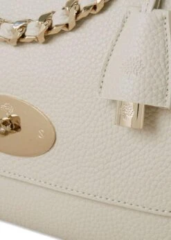 Mulberry Medium Lily Top Handle Heavy G - Chalk -Butler Loftet Butik Medium Lily Top Handle Heavy G Chalk Mulberry 4