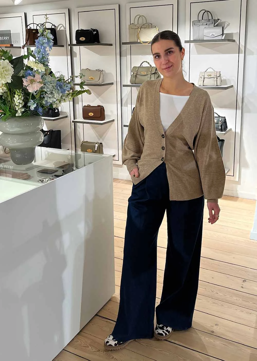 Merci Wide Pants - Dark Denim 4 Merci Wide Pants - Dark Denim - Billede 2