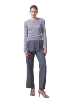 Modström MikkelineMD Pants - Dark Grey Melange -Butler Loftet Butik MikkelineMD pants Dark Grey Melange Modstrom 8