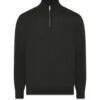 Clipper Milan 1/4 Zip - Olive Mel -Butler Loftet Butik Milan 14 Zip Olive Mel Clipper 19b4dd2c